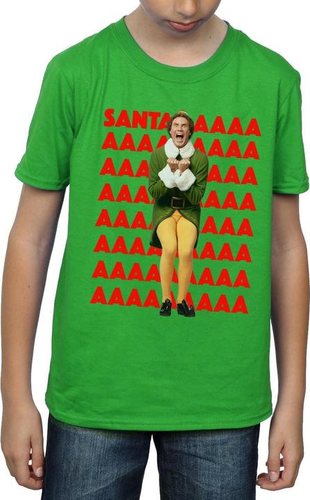 Immagine prodotto Elf Buddy Santa Scream Maglietta Ragazzi (152, 158)