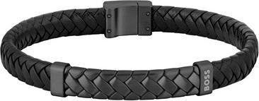 Hugo Boss Black Leather Bracelet For Men Tailored 1580676