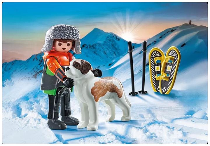 Actual product image Playmobil Hiker with St Bernard dog (71741, Playmobil My Life)