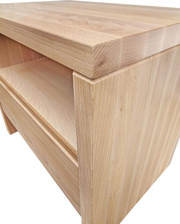Produktbild Erst-Holz Nachttisch Buche Nachtkästchen Bettkommode mit Schublade 90.20-K42
