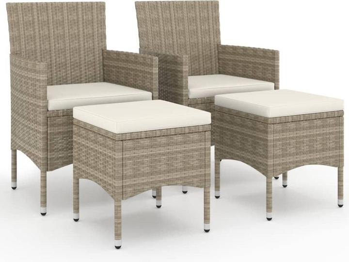 Immagine prodotto VidaXL Gartenstuhl und Hocker