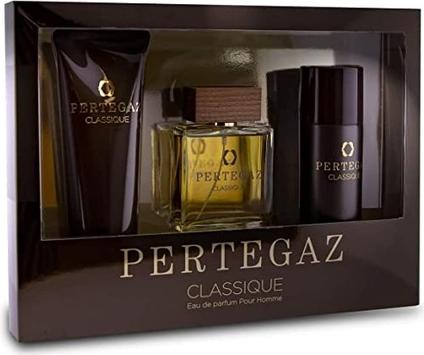 Pertegaz Set Saphir Classique Pour Homme Edp 100Ml + 230Ml + Deo Roll-On 150Ml (Parfum set)