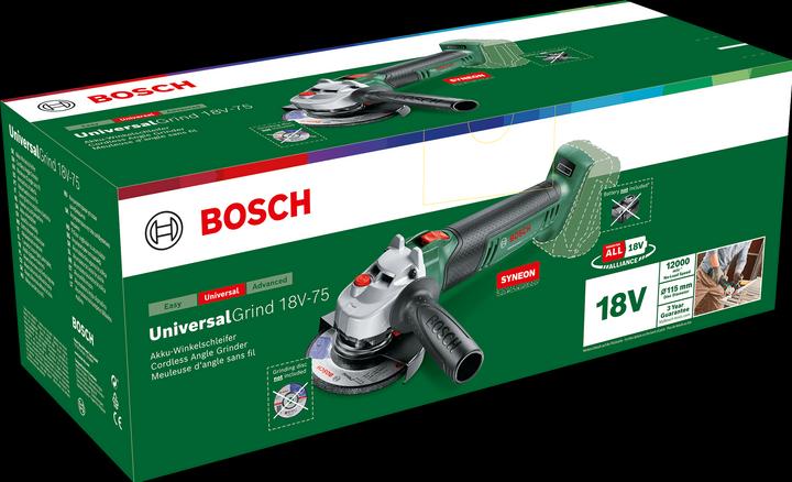Actual product image Bosch Home & Garden UniversalGrind 18V-75 (115 mm)