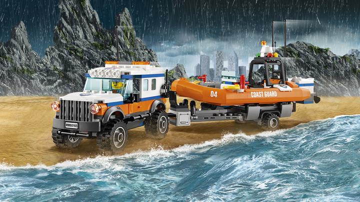 Immagine prodotto LEGO Veicolo fuoristrada con scialuppa di salvataggio (60165, LEGO City)