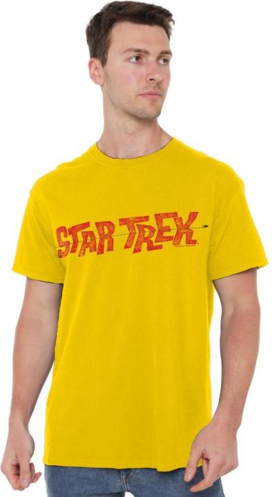 Actual product image Mens Distressed Comic Logo T-Shirt (4XL)