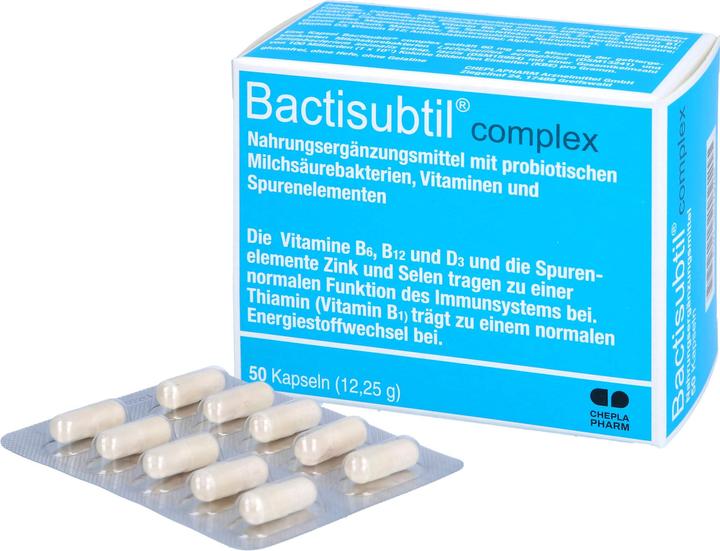 Produktbild Cheplapharm Bactisubtil complex Kapseln, 50 St. Kapseln (50 Stück, Kapseln)