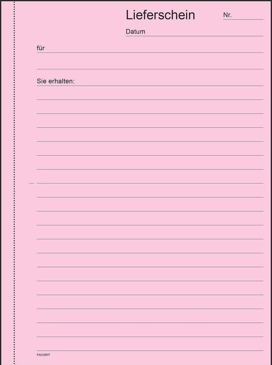 Actual product image Favorit Carbonless copybook delivery bills with carbonless paper (150 x)
