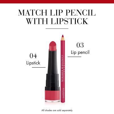 Produktbild Bourjois Paris Rouge Velvet Lūpdažis Lipstick 04 2.4g (04 Hip Hip Pink)