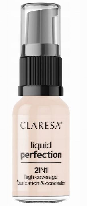 Produktbild Claresa Liquid Perfection 2In1 Concealer & Foundation With Matte Finish Liquid 101 Light 18G (101 Light 18G)