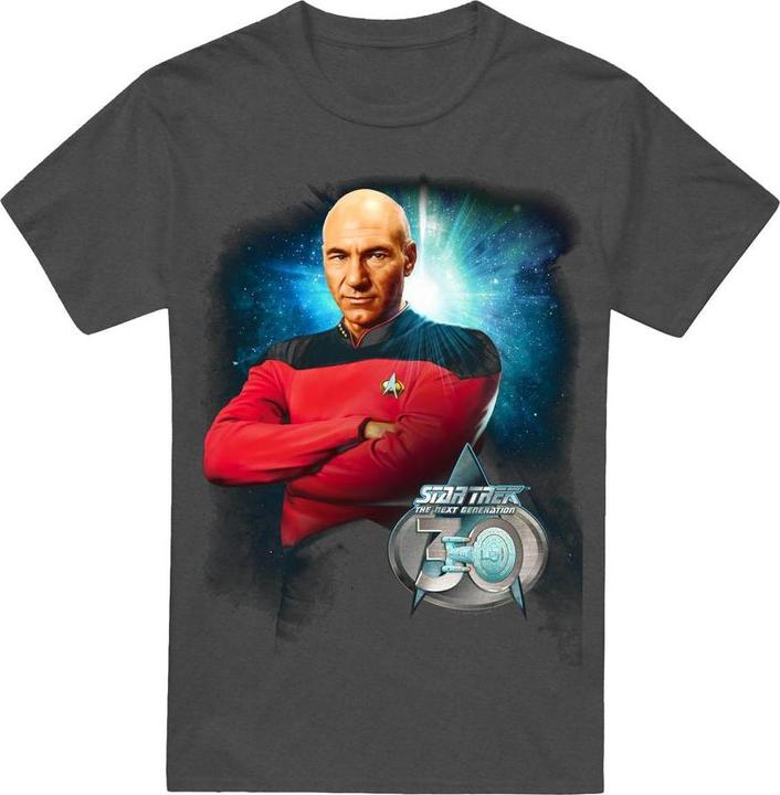Actual product image Unisex Adult 30 Jean-Luc Picard T-Shirt (M)