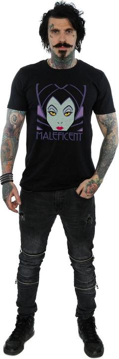 Actual product image Disney Mens Maleficent Cropped Head T-Shirt (XL)