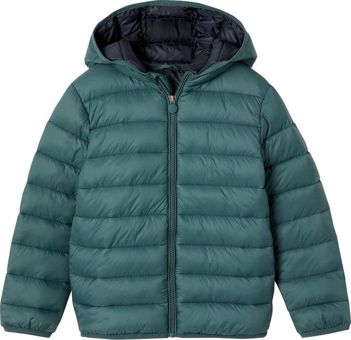 Vertbaudet Jungen Light-Steppjacke mit Kapuze und Recycling-Polyester