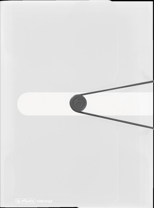 Actual product image Herlitz Folder easy orga to go, A4, PP-foil, white transparent, 3 flaps, with closing button (A4, 1 x)