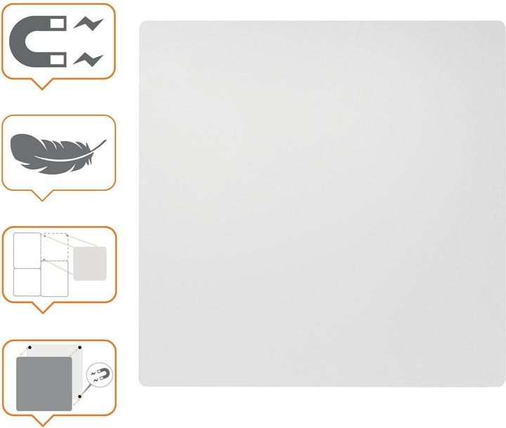 Actual product image Nobo Whiteboard Frameless (45 x 45 cm)