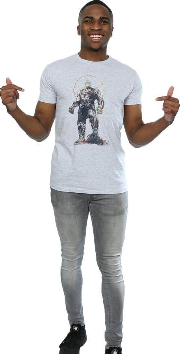 Actual product image Mens Avengers Infinity War Thanos Sketch T-Shirt (3XL)