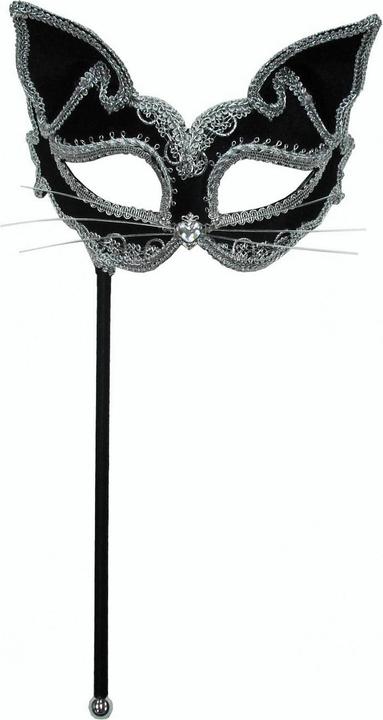 Produktbild Bristol Novelty Katzenmaske auf Stab Erwachsene