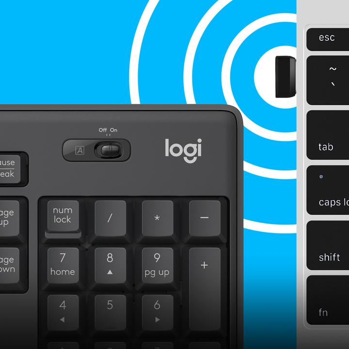 Image du produit Logitech MK295 Silent (ING. Int., Sans fil)
