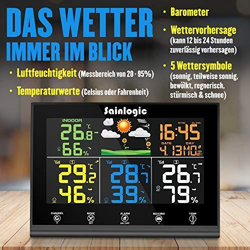 Produktbild Sainlogic Funk Wetterstation mit 3 Aussensensoren