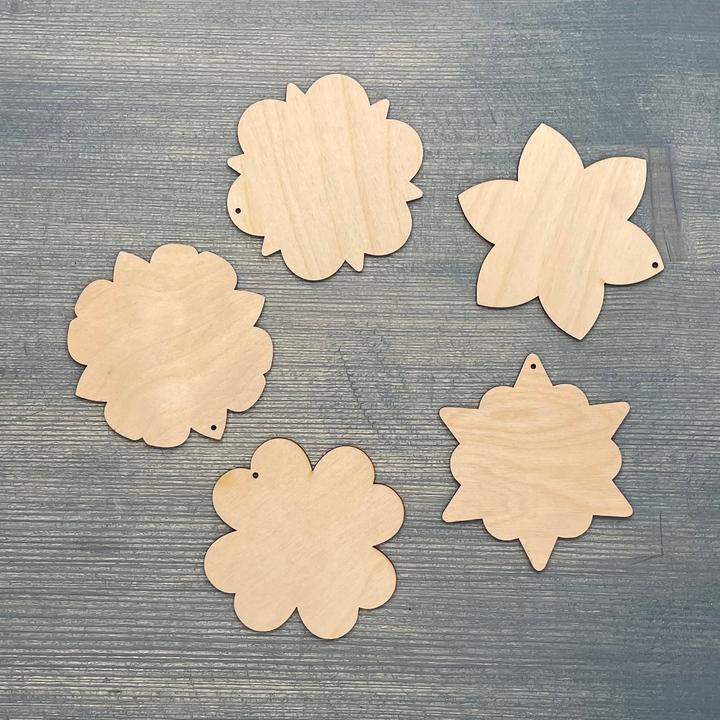 Immagine prodotto Activity Board Mandala artistici in legno fai da te, set da colorare, set di cinque forme e strumenti per