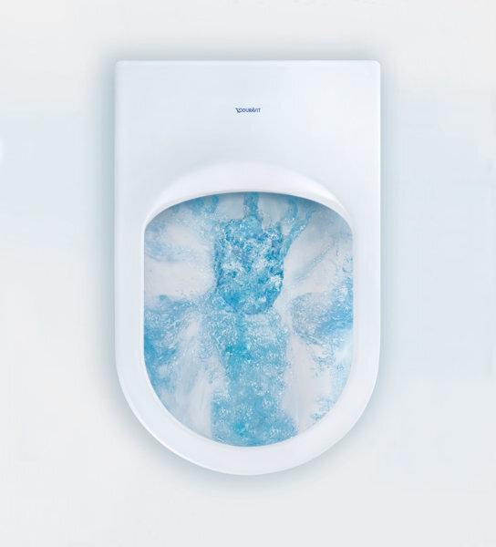 Image du produit Duravit WC mural ME by Starck Plongeur ouvert Splrand Economiseur d'eau blanc avec revêtement 252909