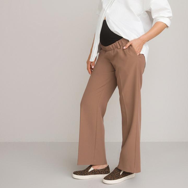 La Redoute Collections Weite Umstandshose mit breitem Baucheinsatz