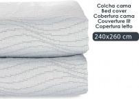 Giftdecor Tagesdecke Graues Wasserbett 240x260cm (240 x 260 cm)