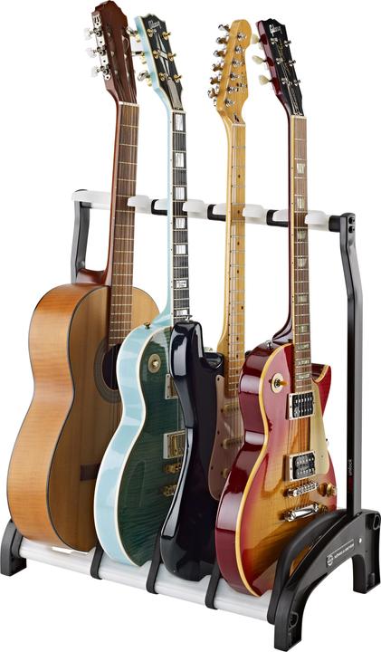 Image du produit K&M Stand de guitare à 4 voies "Guardian 3+1 (Guitare, Contrebasse, Guitare électrique)