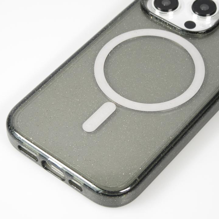Produktbild PhoneLook Hülle Hartes Silikon mit Glitzer Rückseite und MagSafe (Apple iPhone 15 Pro)