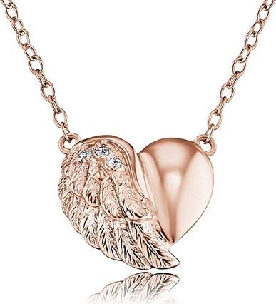 Actual product image Engelsrufer Necklace heart wings rose gold (925 silver, 44 cm)