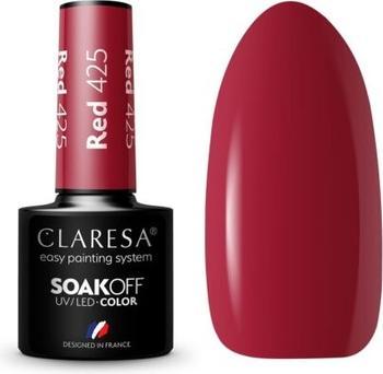 Actual product image Claresa 425 RED UV Nail Polish 5ml (UV gel varnish)