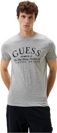 Produktbild Guess Herren T-Shirt Classic Bsc Intl Klassisches Design Grau (L)