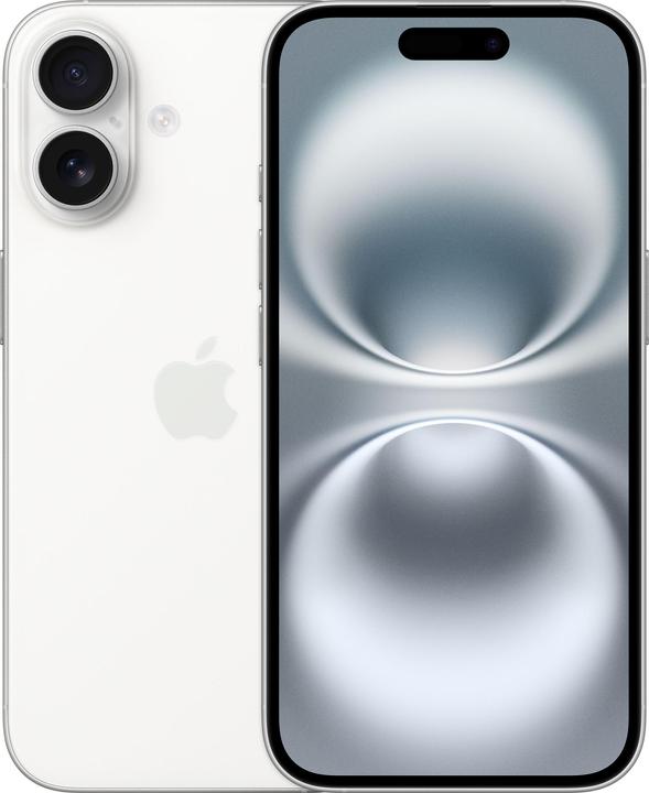Apple iPhone 16 (512 GB, White, 6.10", SIM + eSIM, 48 Mpx, 5G)