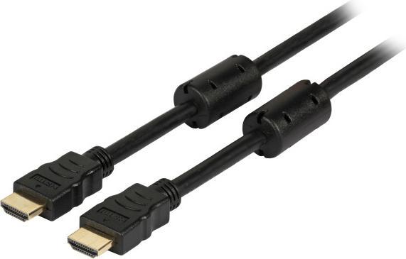 EFB Elektronik Câble HighSpeed HDMI+ w.Eth. 3xges. A-A St-St 1,0m noir Full HD (1 m, HDMI)