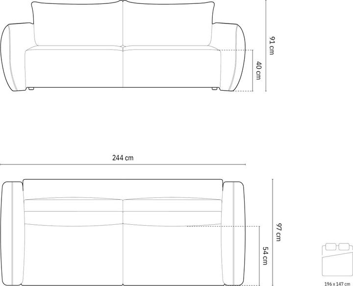 Produktbild Micadoni Kaelle (2-Sitzer, 3-Sitzer, 4-Sitzer)