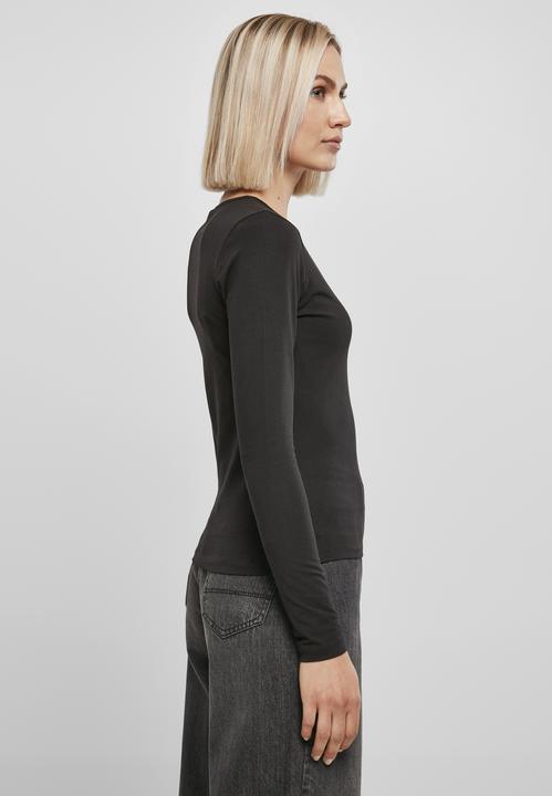Actual product image Urban Classics Ladies Organic Keyhole Longsleeve (4XL)