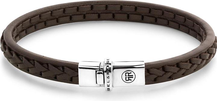 Produktbild Rebel & Rose Armband Single Stranded RR-L0143-S-L Herren (19 cm, Plata Esterlina 925, Piel de becerro)