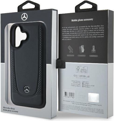 Actual product image Karl Lagerfeld Mercedes MEHCP16MARMBK iPhone 16 Plus 6.7" czarny/black hardcase Leather Urban (Apple iPhone 16 Plus)