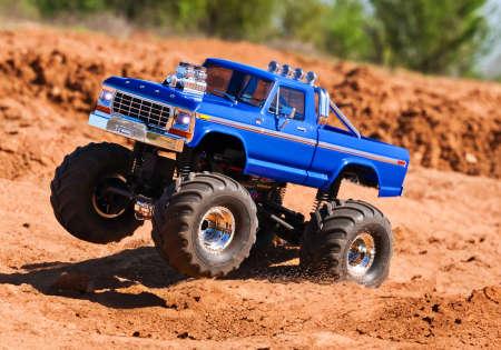 Actual product image Traxxas TRX-4MT FORD F150 4X4 BLAU 1/18 MONSTER-TRUCK RTR BRUSHED, MIT AKKU UND USB LADEGERÄT (RTR Ready-to-Run)