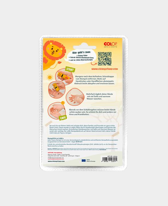 Image du produit Colop Tampon à motif + savon à main Cleany LEO Lion, Orange