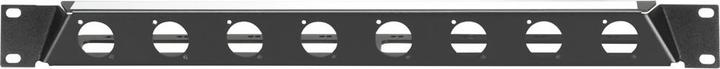 Actual product image Adam Hall 9inch Parts 9inch angled rack panel for 8x jacks (Accessories)