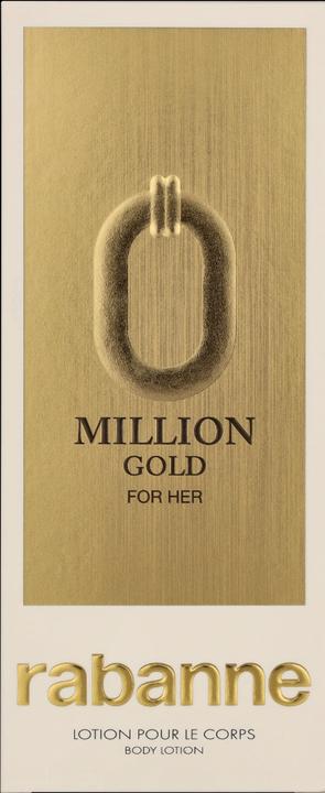 Actual product image Paco Rabanne Million Gold For Her Body Lotion 200ml (Body lotion, 200 ml)