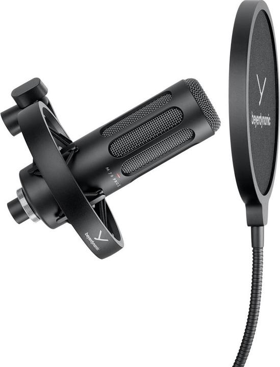 Immagine prodotto Beyerdynamic Microfono dinamico broadcast M 70 PRO X, XLR a 3 pin, nero, cablato
