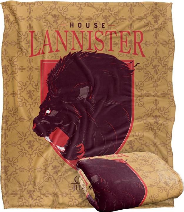 Immagine prodotto Game of Thrones House Lannister Coperta (152 x 127 cm)