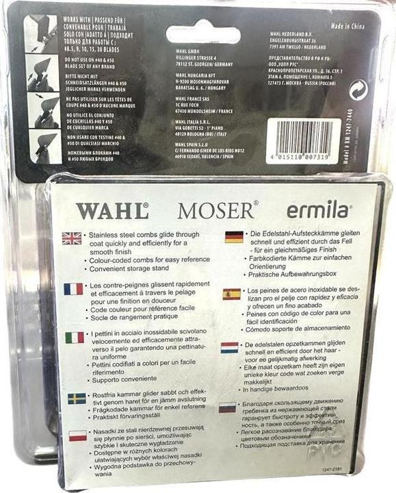 Valeurs nutritives et ingrédients Moser Peigne à clipser