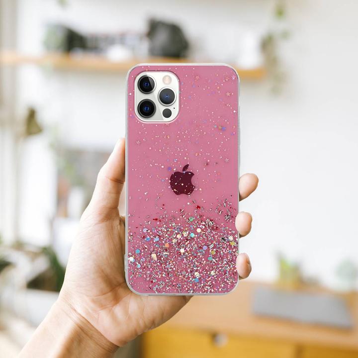 Actual product image Cadorabo TPU cover sparkling glitter (Apple iPhone 12, Realme 12 Pro+)