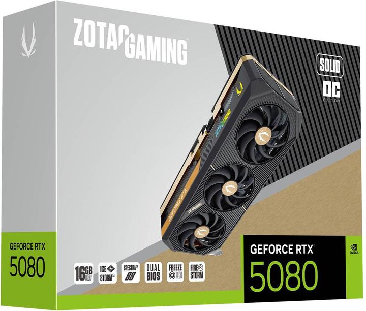 Actual product image Zotac GeForce RTX 5080 Solid OC (16 GB)