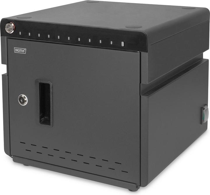 Digitus Mobiler Desktop Ladeschrank für Notebooks/Tablets bis 14 Zoll, UV-C, USB-C