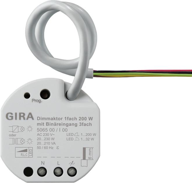 Gira 506500 Dimming actuator 1f 200W UP KNX (Dimming actuator)