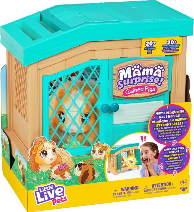 Produktbild Little Mama Surprise mit Stall und 3 Überraschungsbabys (22.30 cm)