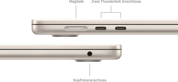 Actual product image Apple MacBook Air – 2024 (15", M3, 16 GB, 512 GB, DE)